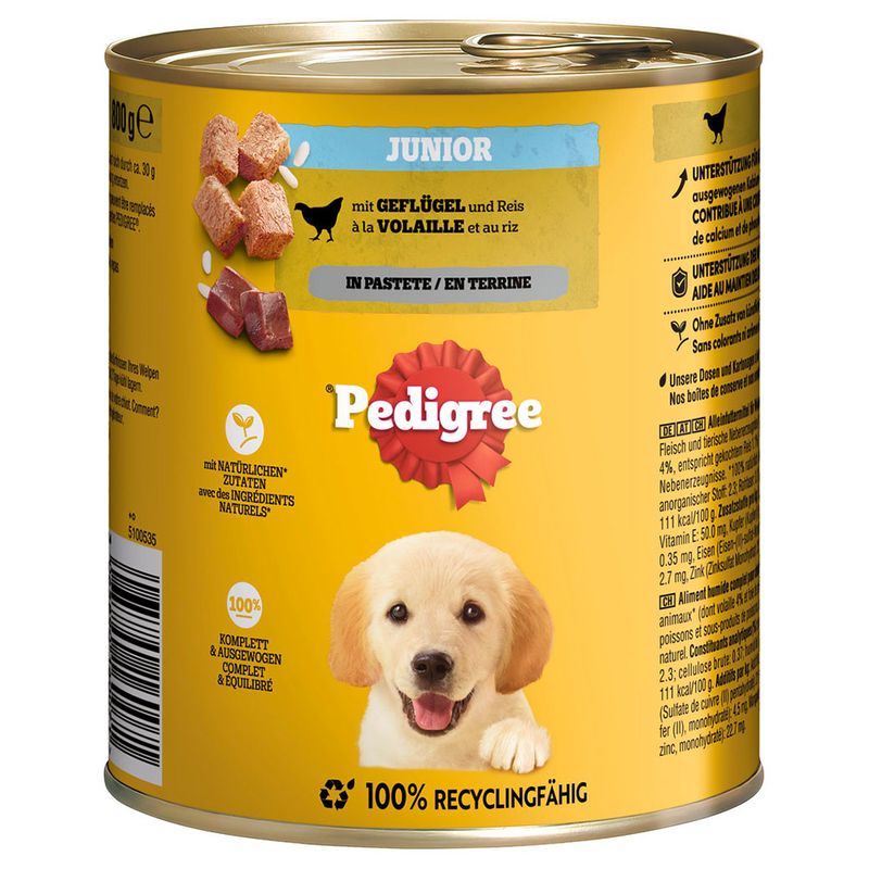 Pedigree Classic 12 x 800g Beef, Lamb & Chicken in Pâté