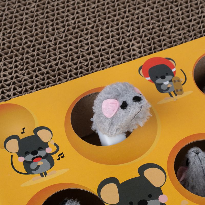 TIAKI Whack-a-Mole 2-in-1 Cat Toy 36 x 26 x 6 cm (L x W x H)