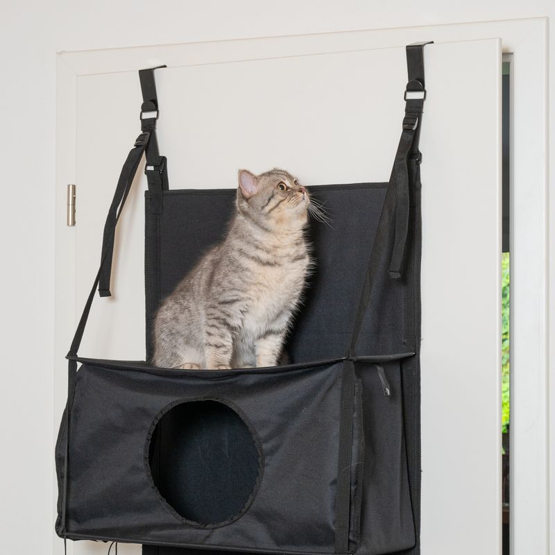 zooplus Basics Door Cat Tree Black