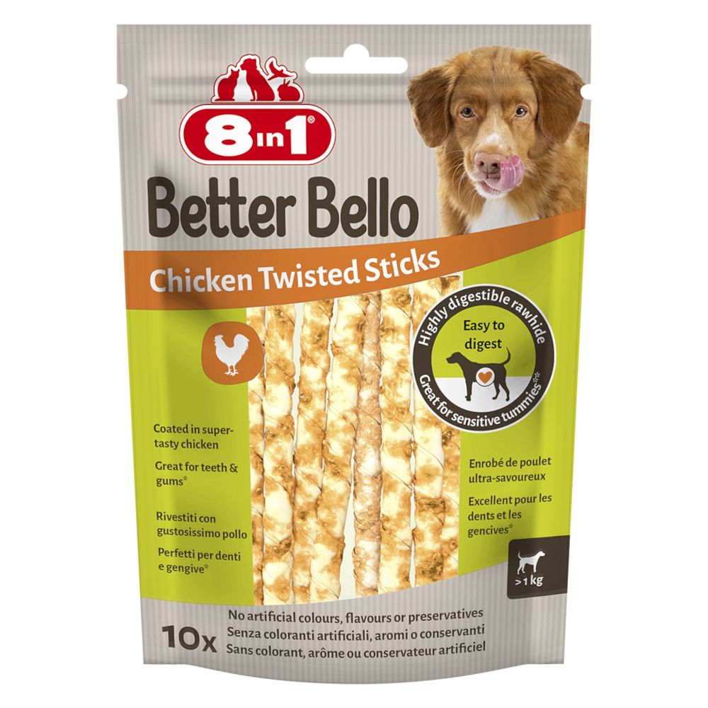 8in1 Better Bello Chicken Twisted Sticks 10 Sticks (60 g)
