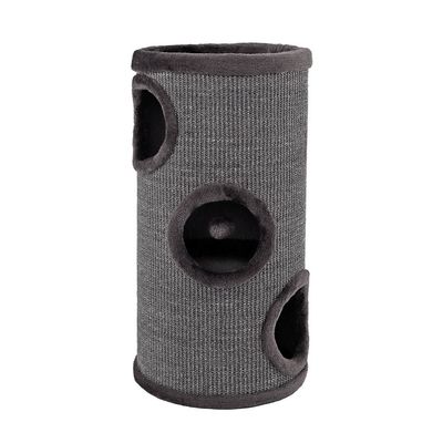 Lionto Scratching Barrel with Sisal - Grey 50 x 36 x 36cm (H x L x W)