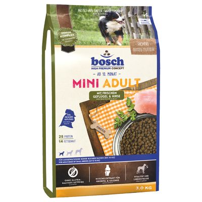 bosch Adult Mini Poultry & Millet Dry Dog Food 3kg