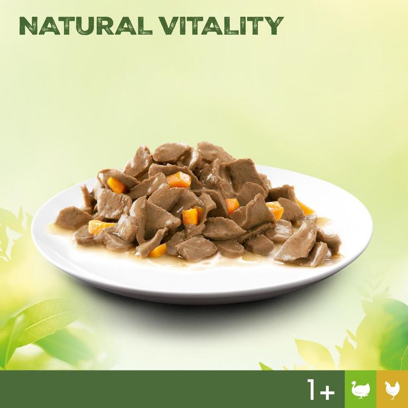 Perfect Fit Natural Vitality Adult 1+ Wet Cat Food Ocean Fish & Turkey (6 x 50g)