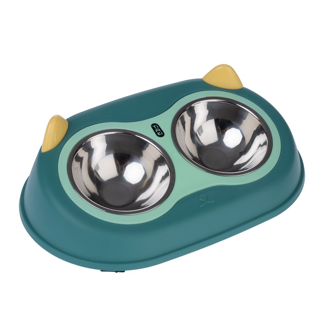 TIAKI double bowl owl 2 x 300 ml