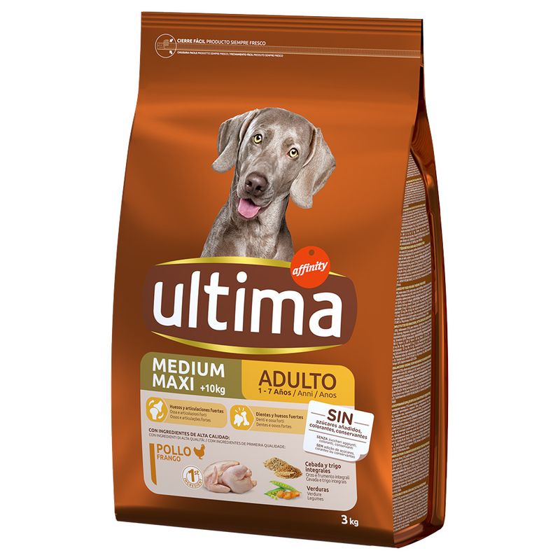 Ultima Medium/Maxi Adult Chicken & Rice 6kg (2 x 3kg)