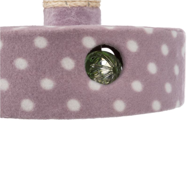 Trixie Junior Fleece Scratching Post Lilac / White