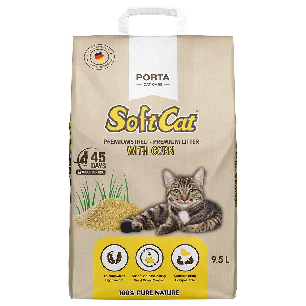 Porta SoftCat Corn Cat Litter 9.5 litres