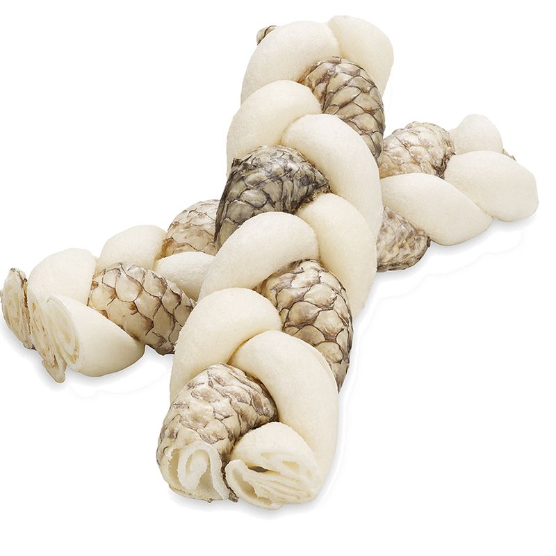 Rocco Rawhide Plaited Chews 4 Plaited Chews (approx. 17cm each)