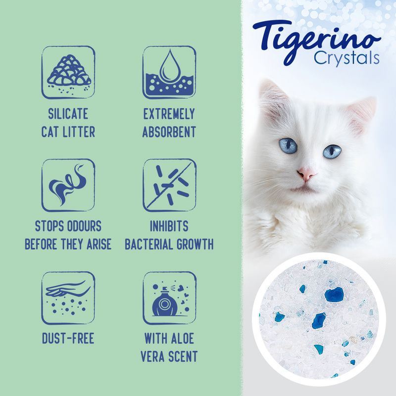 Tigerino Crystals Cat Litter – Aloe Vera 5 litre