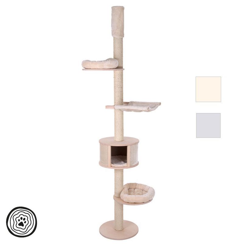 Natural Paradise Ceiling Cat Tree - Magnolia Cream