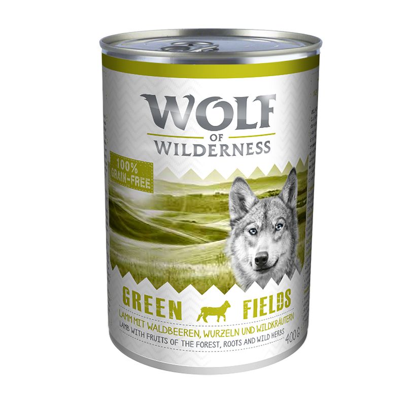 Wolf of Wilderness Trial Pack: Dry & Wet Food Trial Pack I: 12kg + 6x400g Lamb
