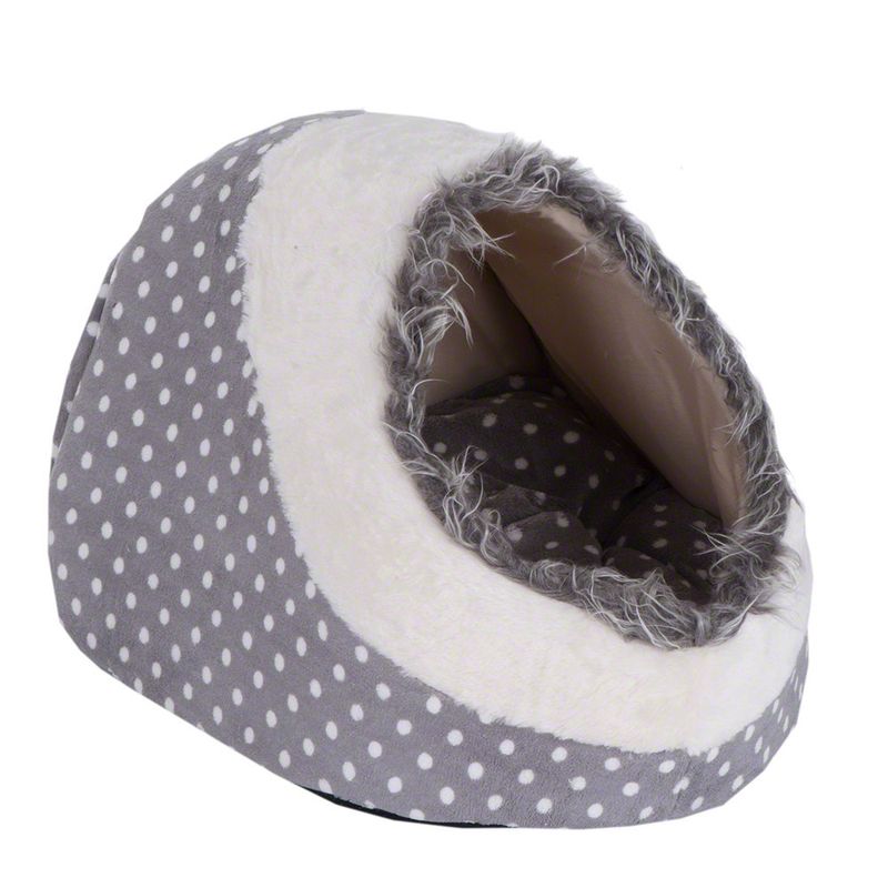 White Dots Snuggle Den 40 x 40 x 28 cm (L x W x H)