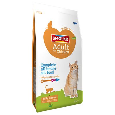 Smølke Cat Food Adult with Chicken and Rice 10 kg