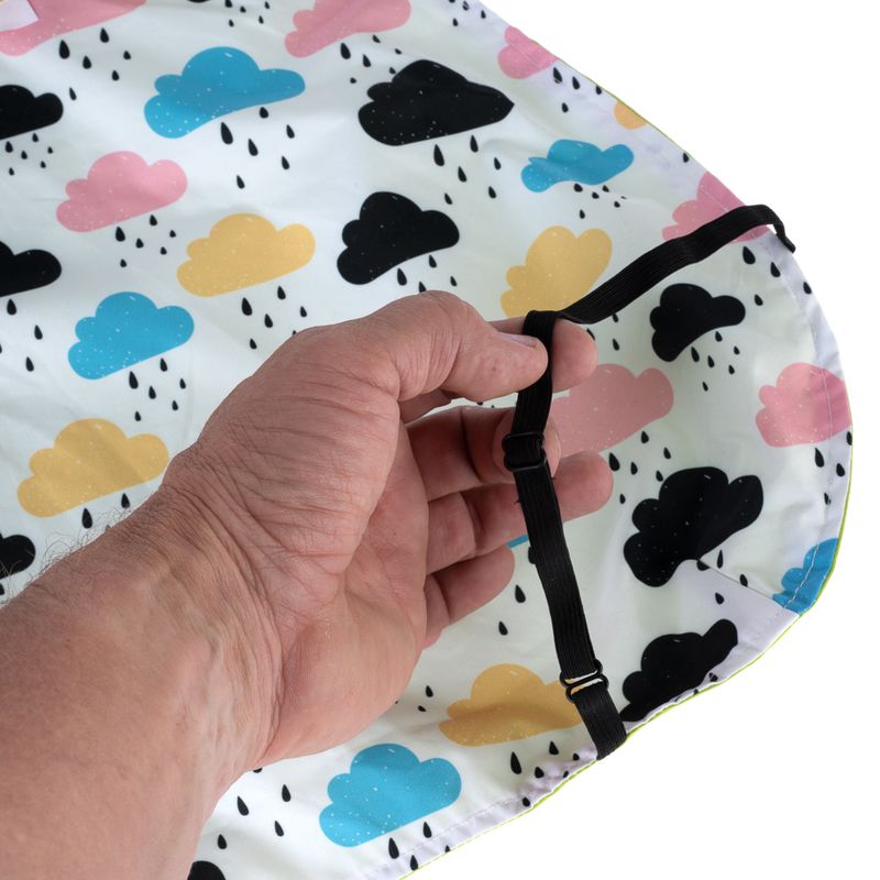 TIAKI Clouds Reversible Dog Raincoat approx. 30cm (Back Length)