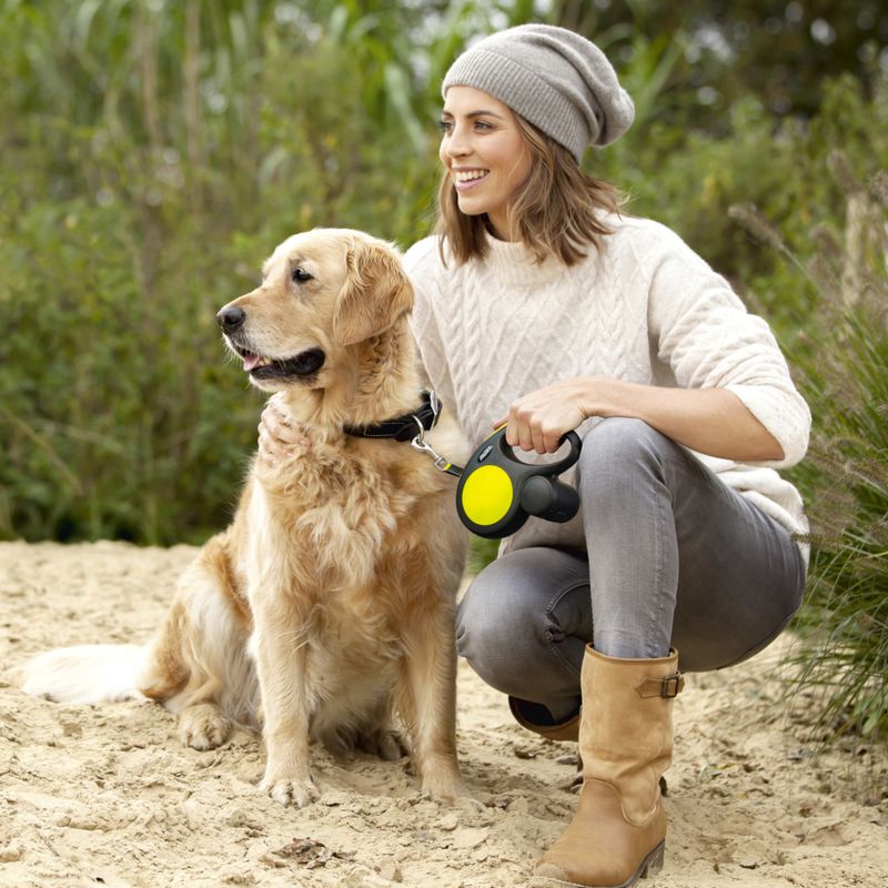 flexi New Neon Harness 5m Lead M: up to 25kg