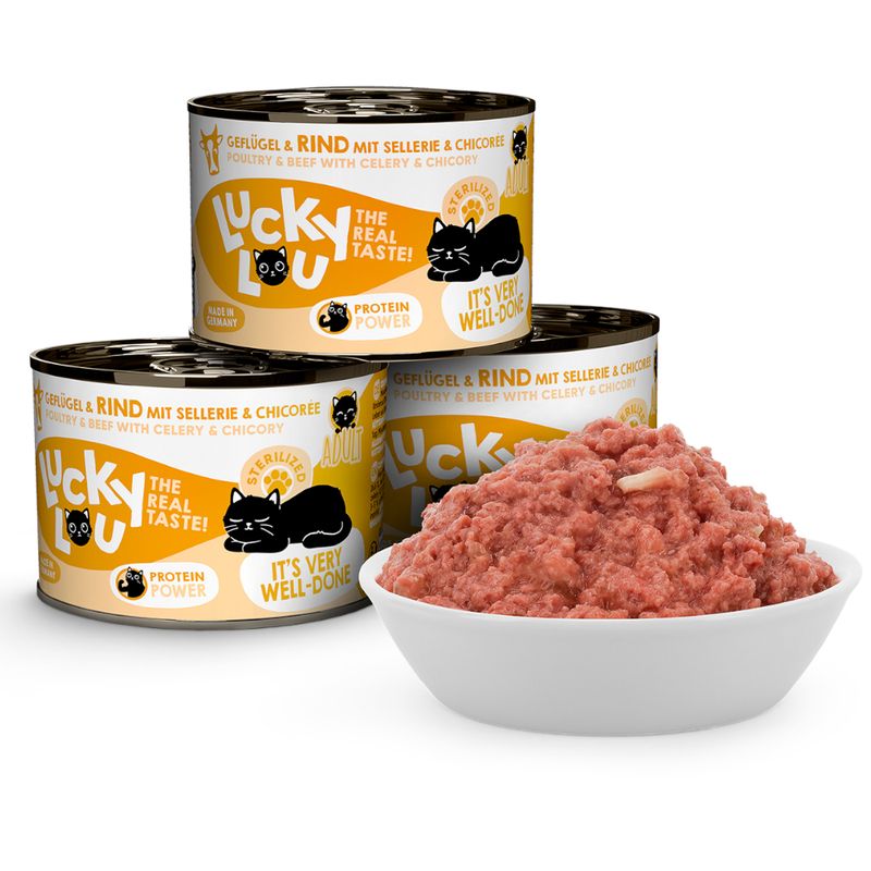 Lucky Lou Sterilized 6 x 200 g Poultry