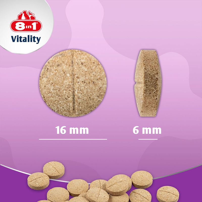 8in1 Vitality Multivitamin Tablets for Small Breeds 70 Tablets