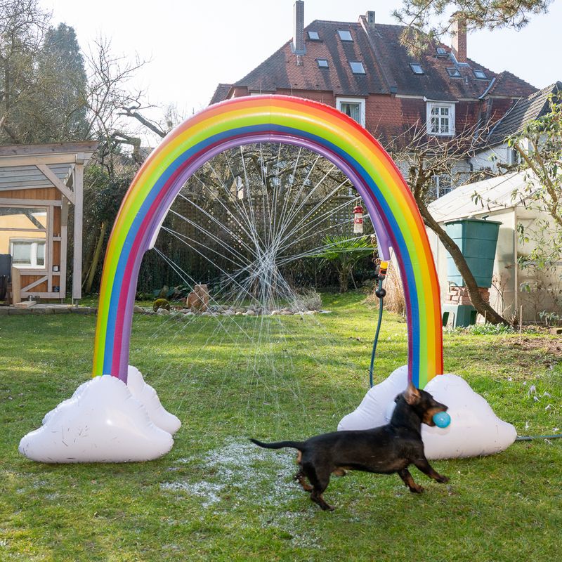 TIAKI Rainbow Pet Sprinkler approx. 200 x 65 x 165 cm (L x W x H)