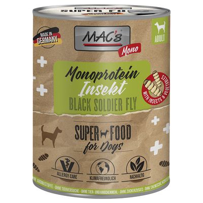 MAC's Monoprotein Insects & Superfood 6 x 750g Insects
