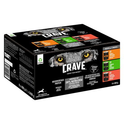 Crave Adult 6 x 400g Chicken and Turkey