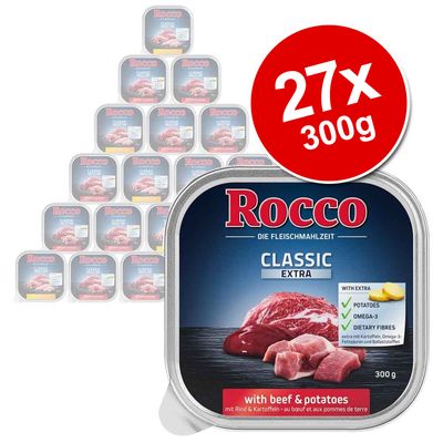 Rocco Classic Trays Saver Pack 27 x 300g Pure Beef