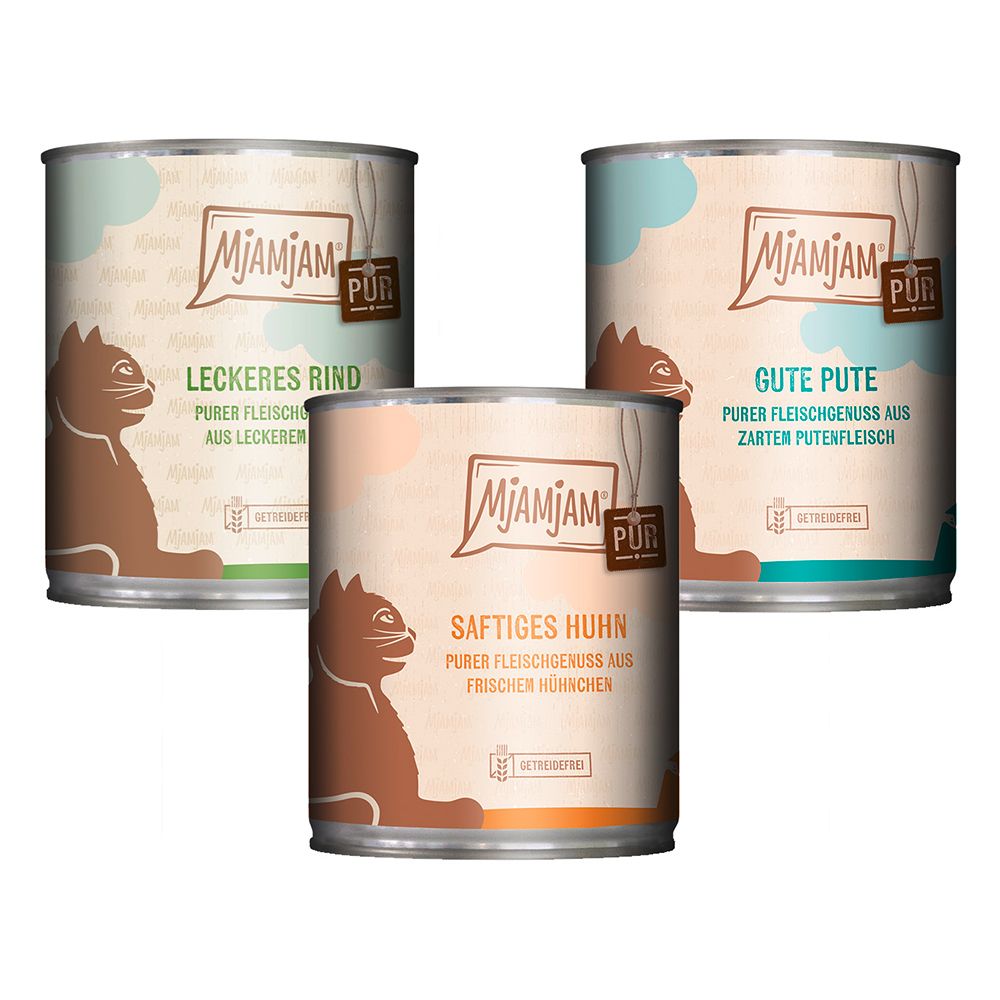 MjAMjAM Pure Meat Enjoyment Mixed Pack 6 x 800g Mixed Pack (3 varieties)