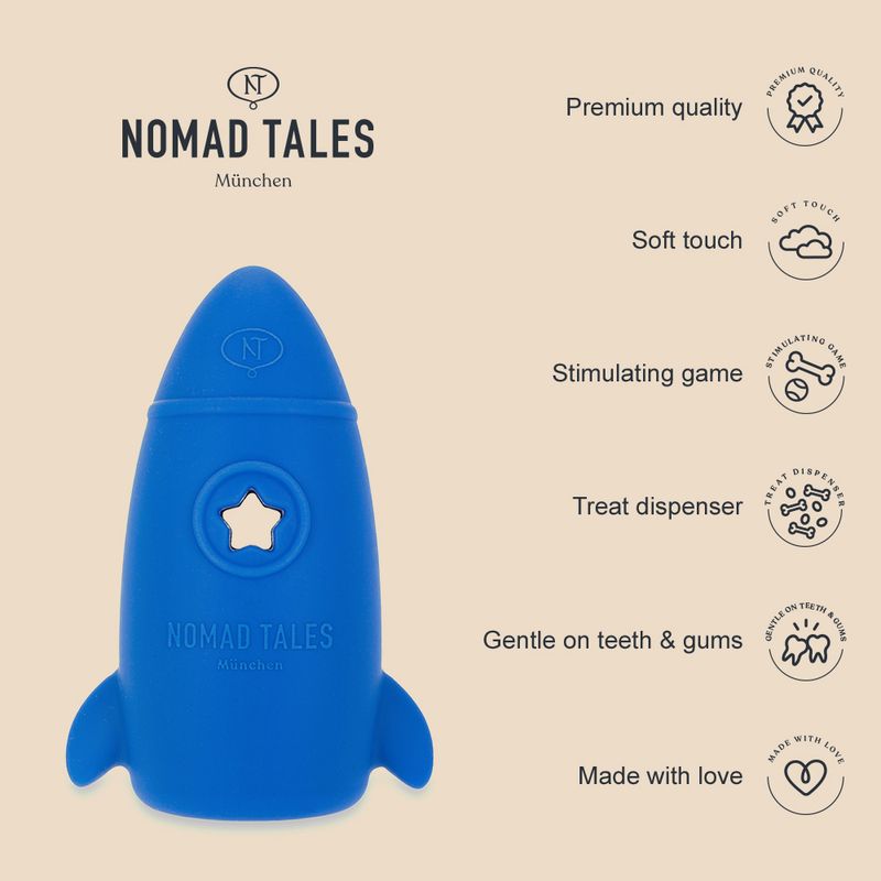 Nomad Tales Bloom snack toy Rocket Size S: Ø 4.6 x H 9.5 cm