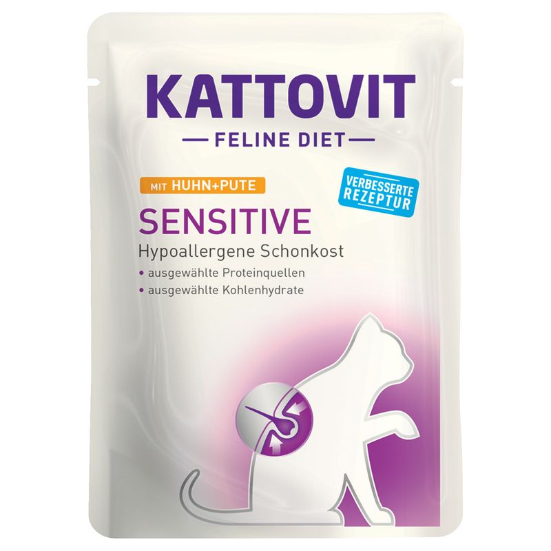 Kattovit Sensitive Pouches 24 x 85g Chicken & Turkey