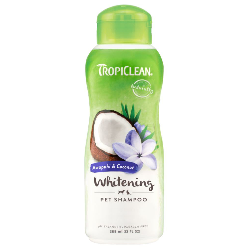 TropiClean Awapuhi & Coconut Whitening Shampoo for Pets 355ml