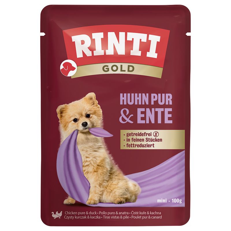 RINTI Gold 10 x 100 g Pure chicken