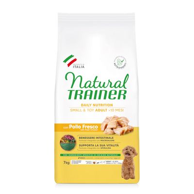 Natural Trainer Adult Small & Toy with Chicken Economy package: 2 x 7 kg