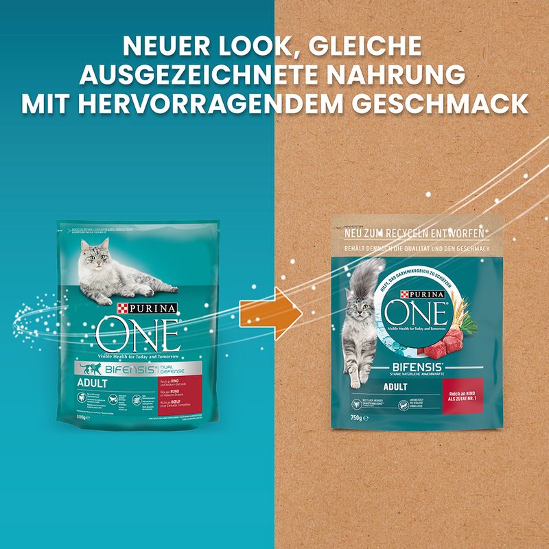 PURINA ONE Adult Beef & Whole Grain Cereals 750 g