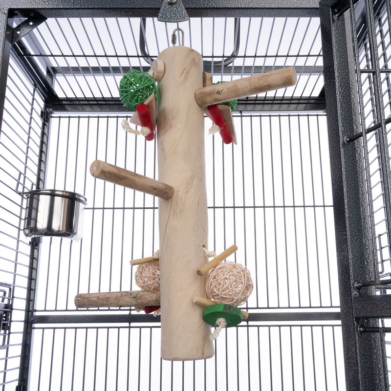 TIAKI XL Java Wood Perch Station Swing 51 x 25 x 19cm (L x W x H)