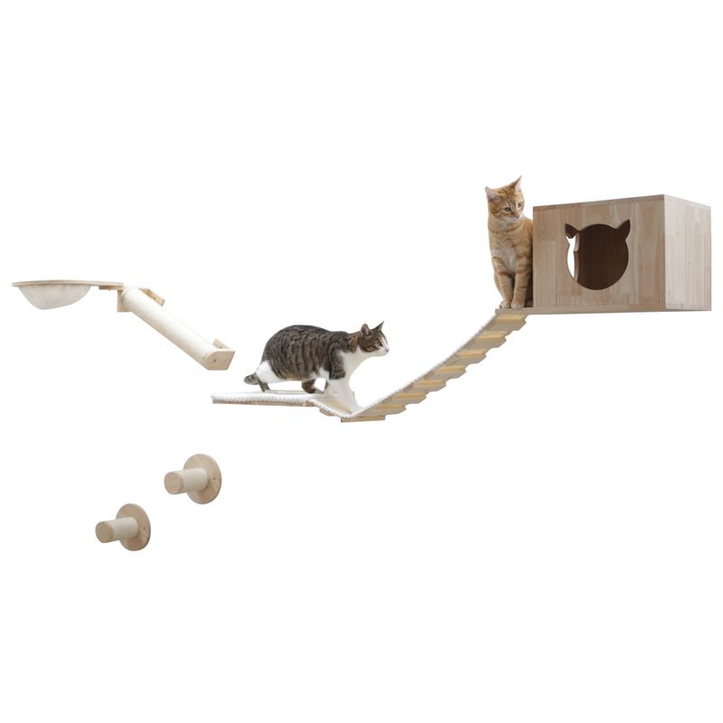 Kerbl Pet Anden Climbing Wall for Cats Set of 7