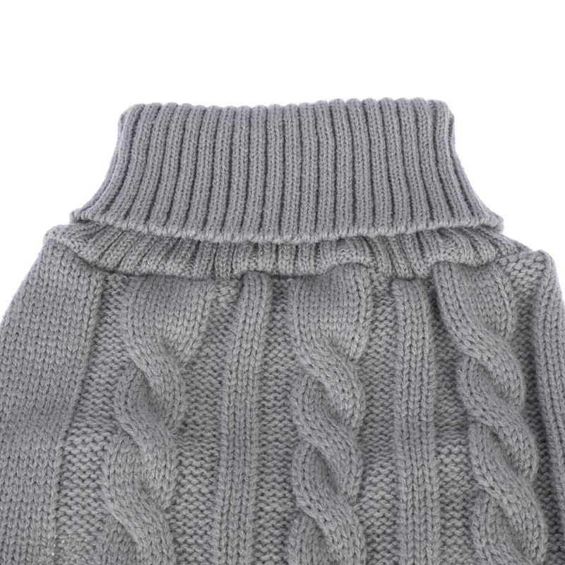 zooplus Basics Grey Dog Jumper approx. 35cm Back Length