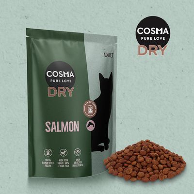Cosma Extruded Salmon Dry Food 400g