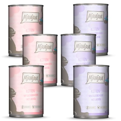 Mixpack MjAMjAM Kitten 6 x 400 g Mixed Pack (2 Varieties)