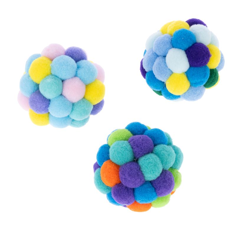 TIAKI Pompom Balls for Cats Set of 3