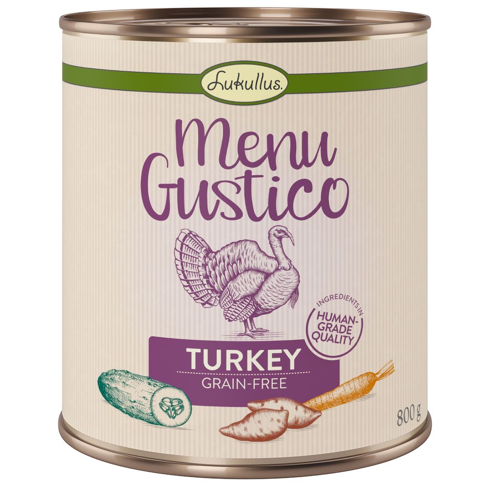 Lukullus Menu Gustico Turkey – Grain-free 6 x 800g