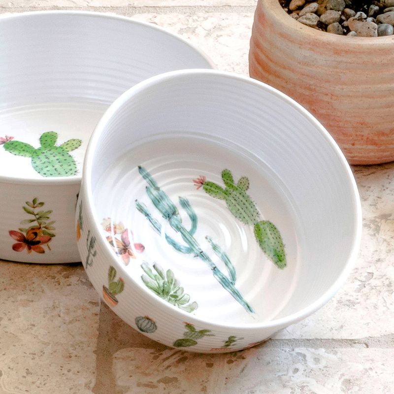 Here Sparky Cactus Dog Bowl Size M: 945ml, 17cm (diameter)