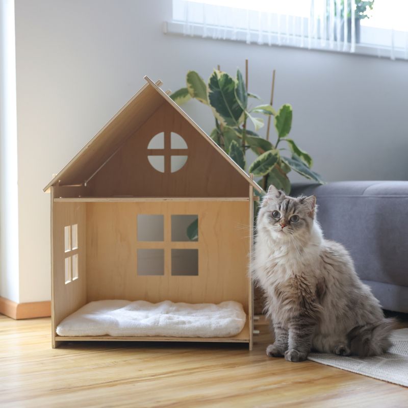 Kerbl Pet Cat House Yvi 50 x 38 x 67cm (L x W x H)