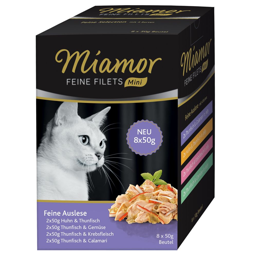 Miamor Fine Fillets Mini Pouch Multipacks 8 x 50g Mixed pack 2