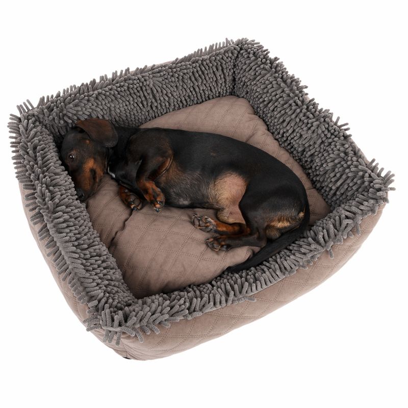 TIAKI Dog Bed Chenille L 65 x W x H 60 x 18 cm