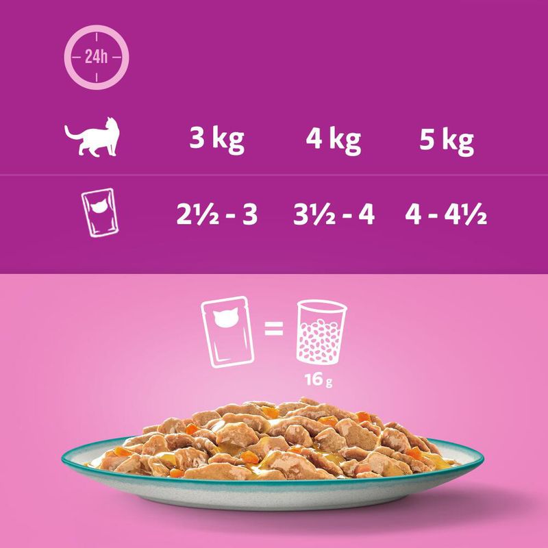 Whiskas Tasty Mix Pouches 48 x 85g Chef's Choice in Sauce