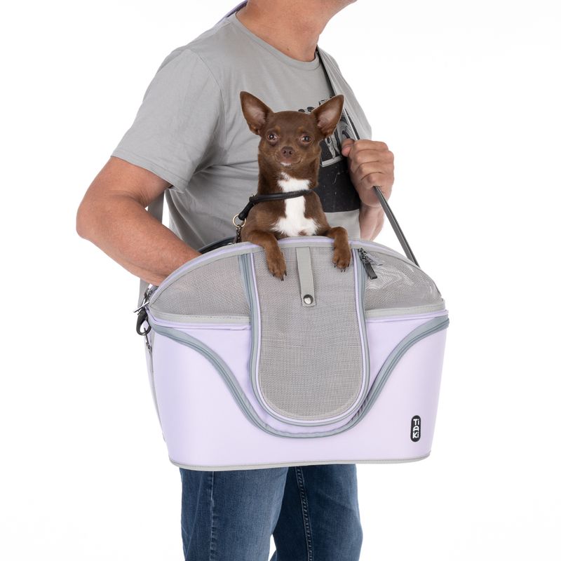 TIAKI Lavender Pet Carrier 46 x 36 x 35 cm (L x W x H)