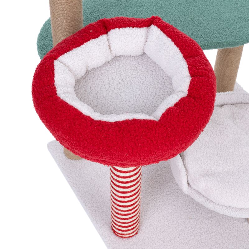 TIAKI Christmas Scratching Post Red/Green