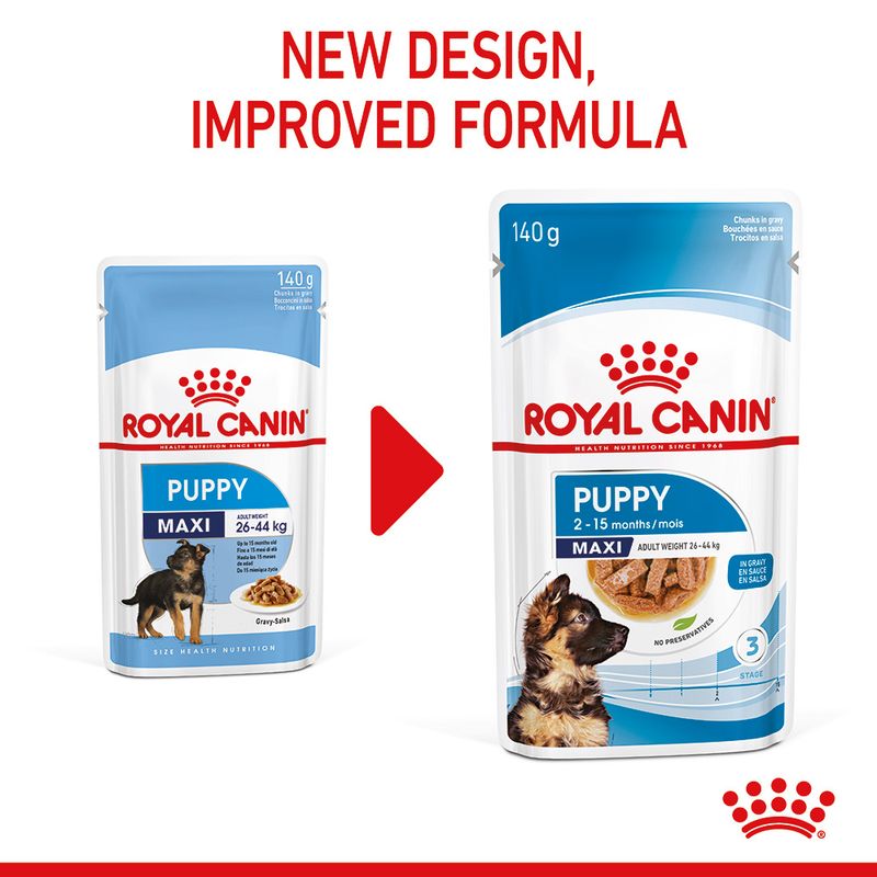 Royal Canin Maxi Puppy in Gravy 10 x 140g