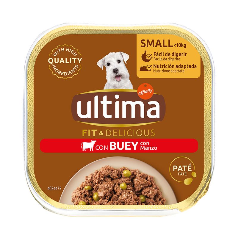 22x150g/44x100g Ultima Fit & Delicious Wet Dog Food 16 + 6/32 + 12 Free! * Paté Mini Dog Salmon (22 x 150g)