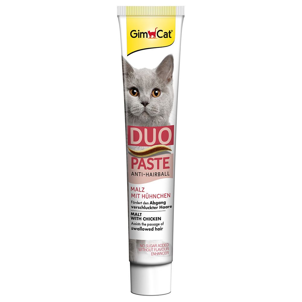 GimCat Anti-Hairball Duo Paste - Malt & Chicken 50g