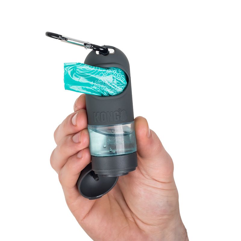 KONG HandiPOD Mini Poop Bag Dispenser & Hand Gel incl. 1 Roll of Poop Bags & Hand Gel